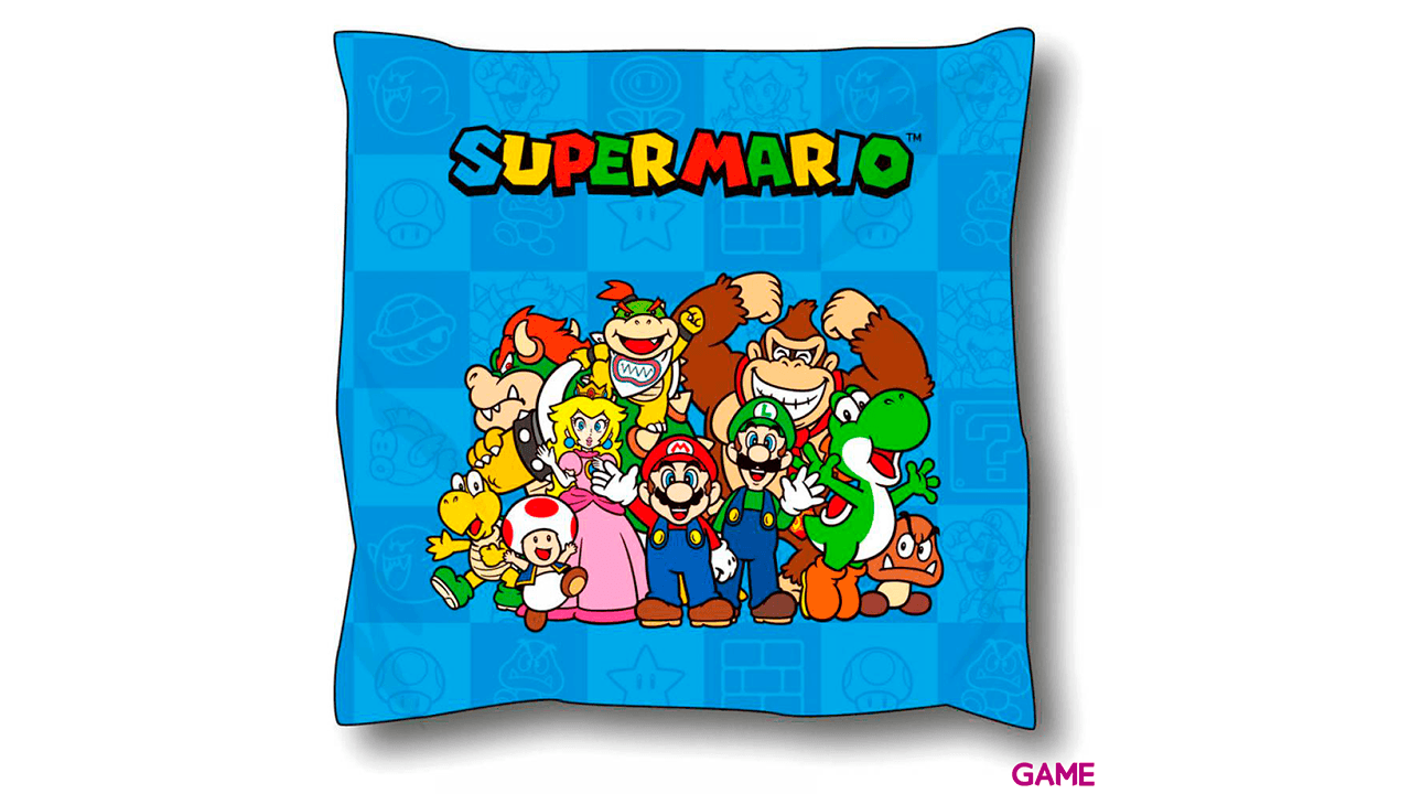 Cojín Super Mario: 40x40cm