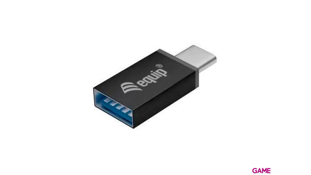 EQUIP Hub USB 3.0 - 4 puertos - incluye adaptador USB-C - Hub USB