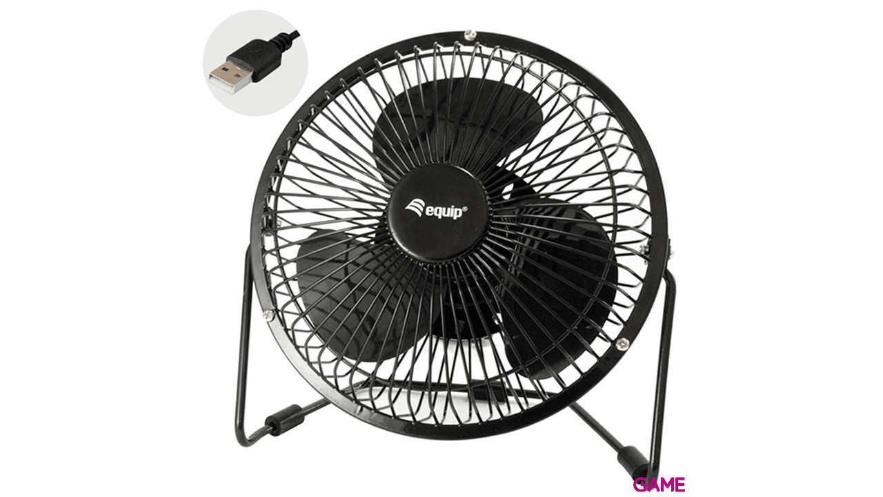 EQUIP Ventilador 6" - USB - Negro - Ventilador USB