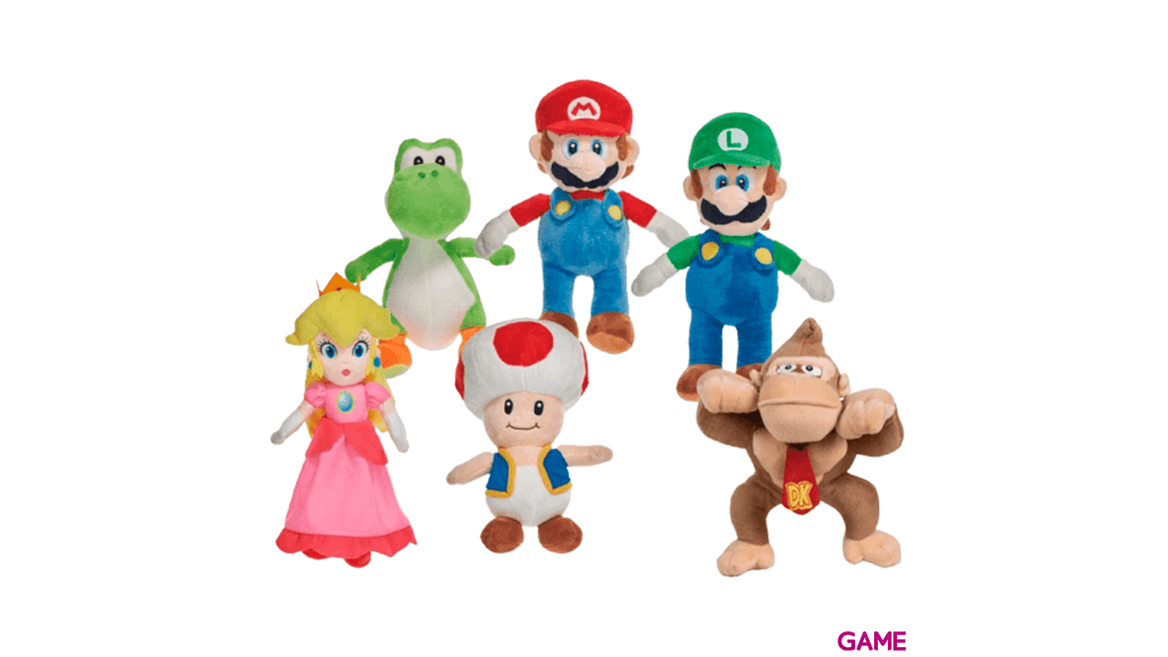 Surtido Peluches Super Mario 22cm
