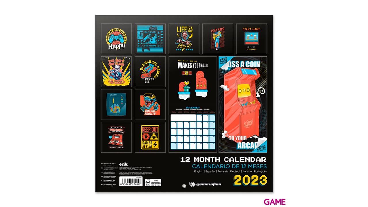 Calendario 2023 Gameration 30x30cm