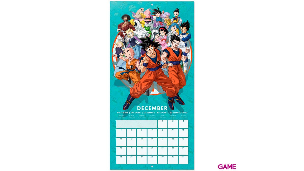 Calendario 2023 Dragon Ball 30x30cm