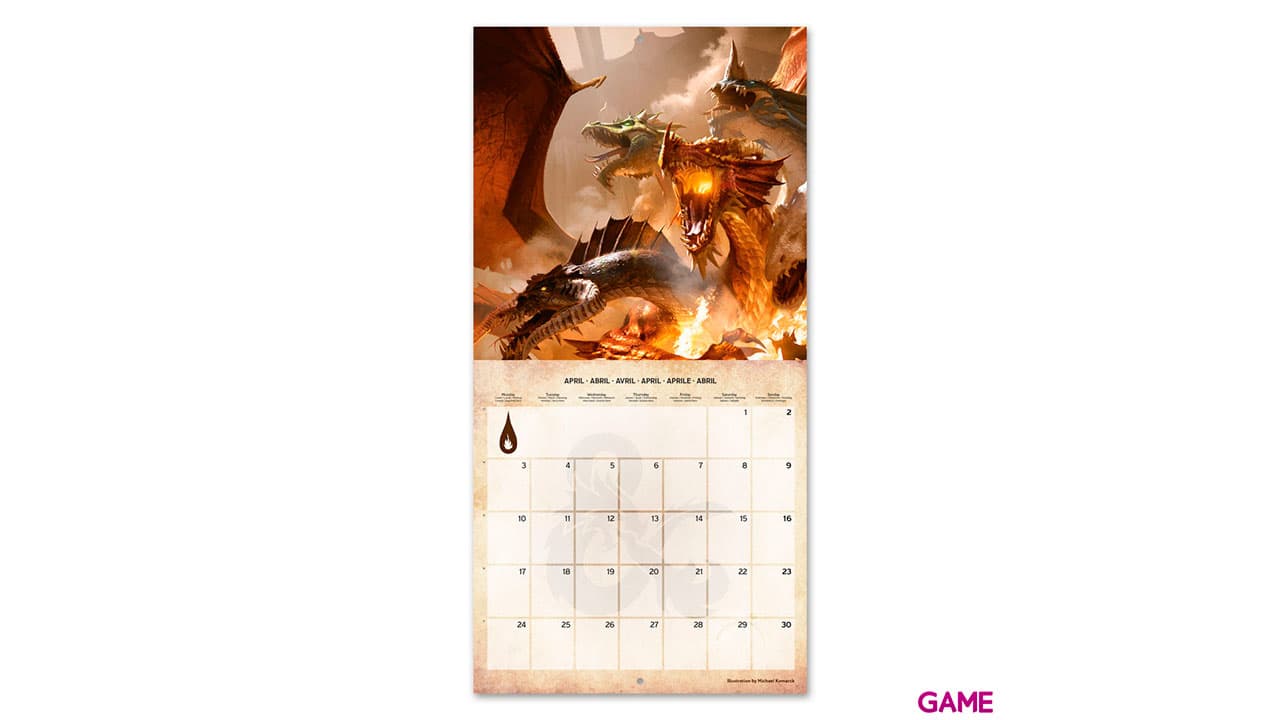 Calendario 2023 Dungeons & Dragons 30x30cm