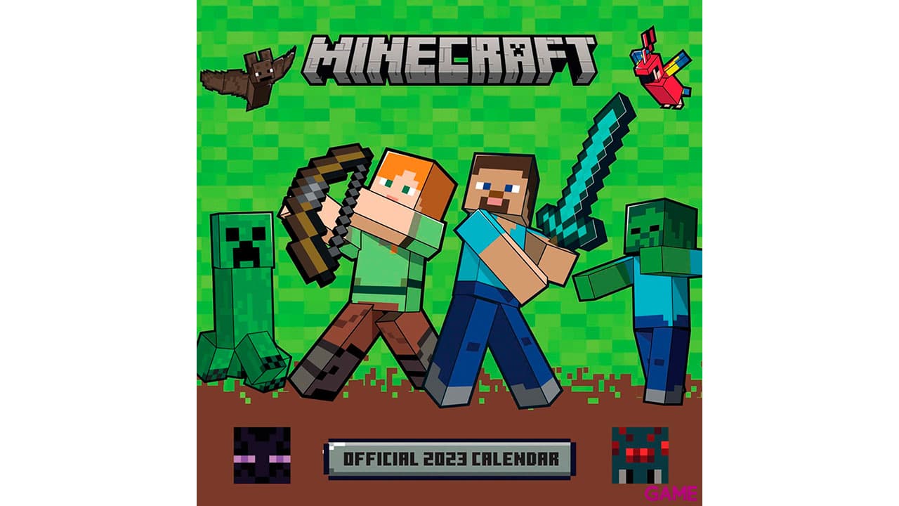 Calendario 2023 Minecraft 30x30cm