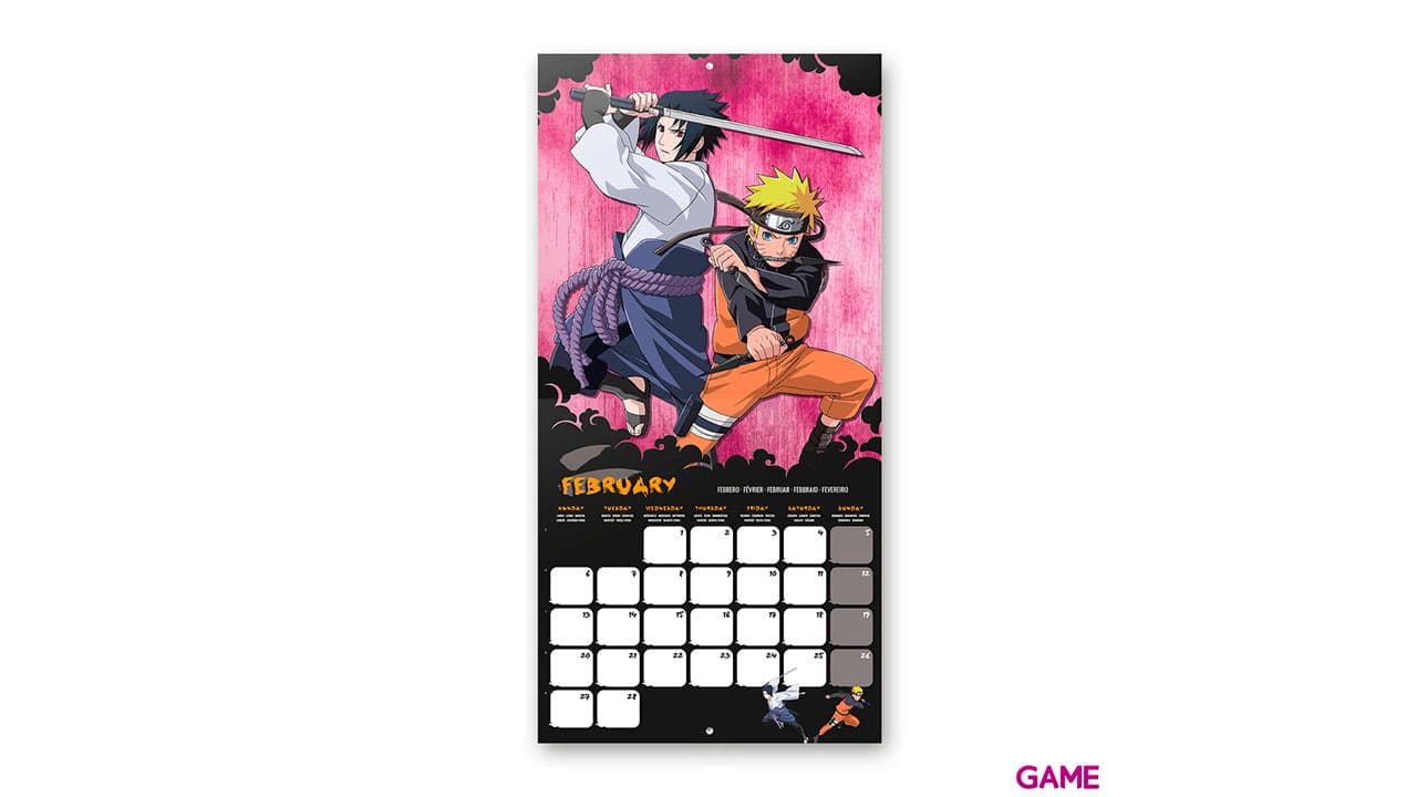 Calendario 2023 Naruto 30x30cm