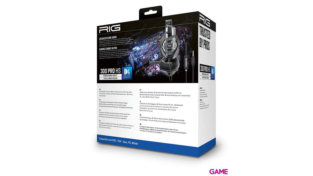 Auriculares Gaming RIG 300HS Negro