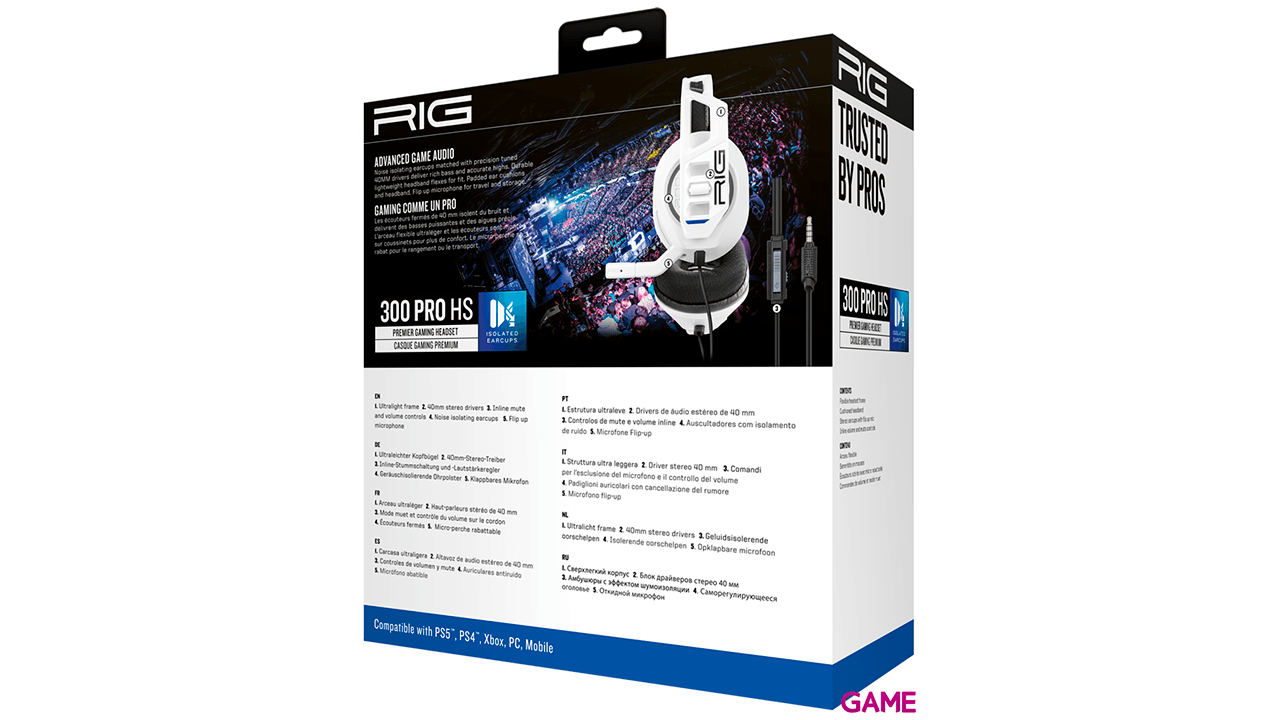 Auriculares Gaming RIG 300HS Blanco