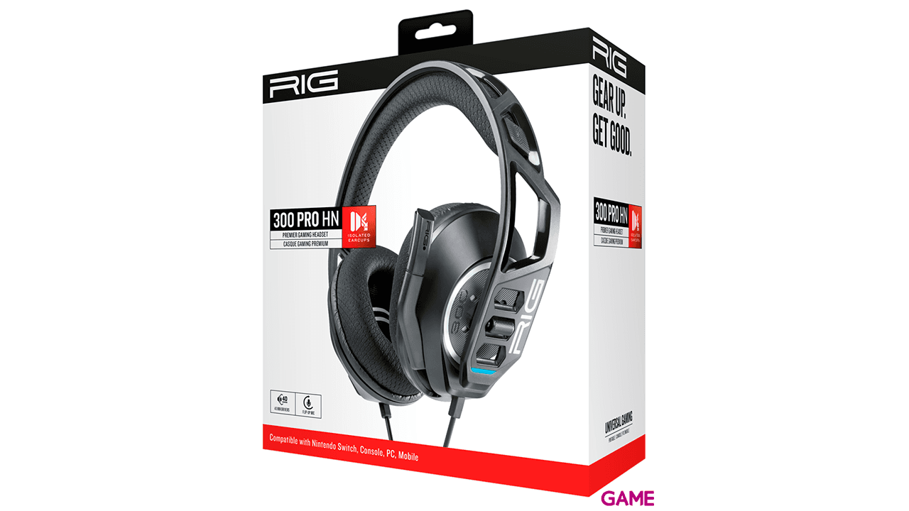 Auriculares Gaming RIG 300HN Negro