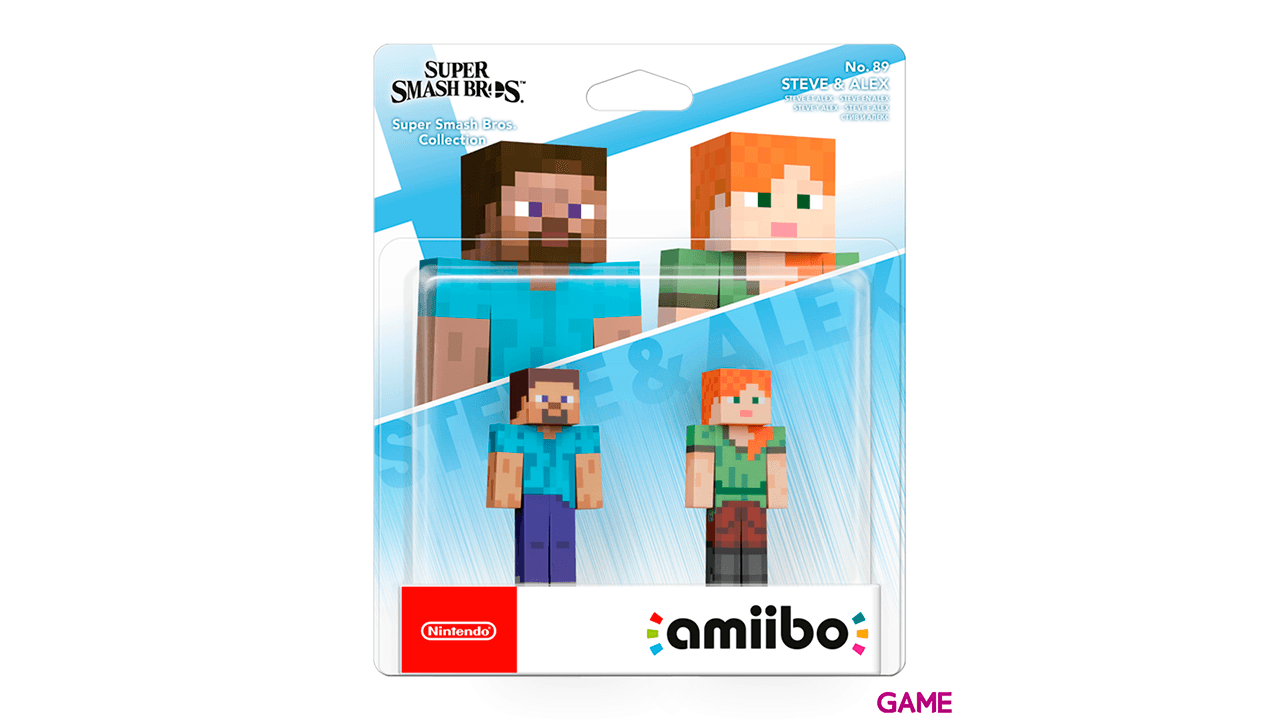 Figura amiibo Smash Steve y Alex