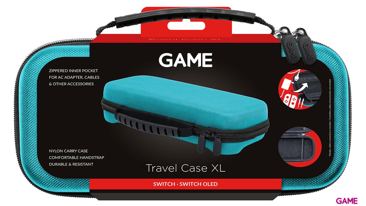 GAME GM175 Bolsa de transporte XL Azul para Nintendo Switch
