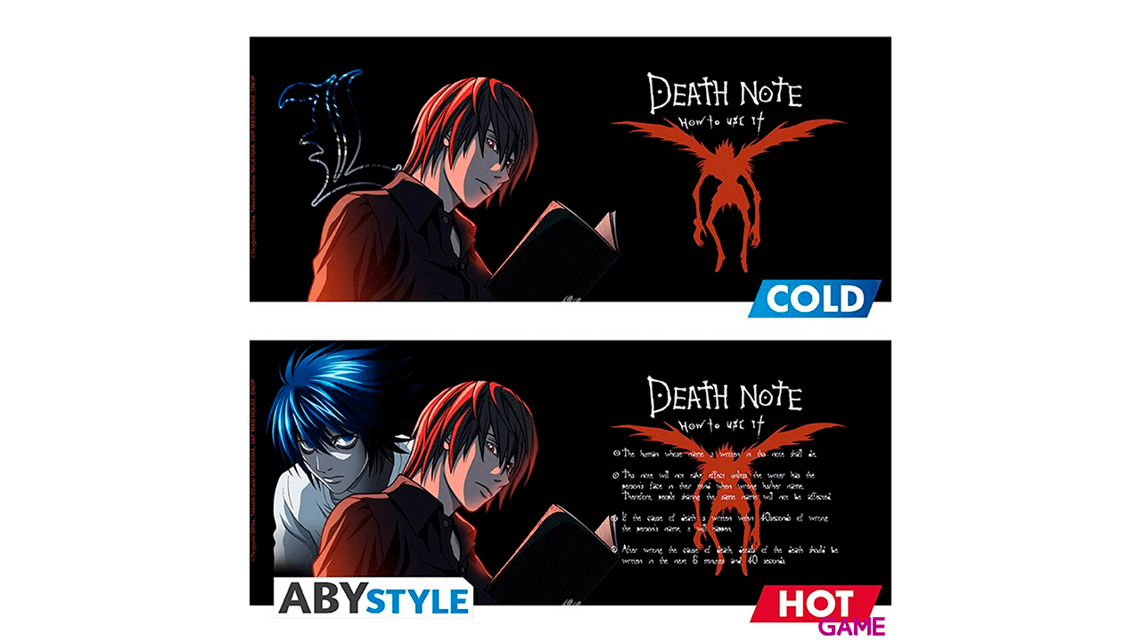 Taza Termosensible Death Nothe: Kira y Ryuk 460ml
