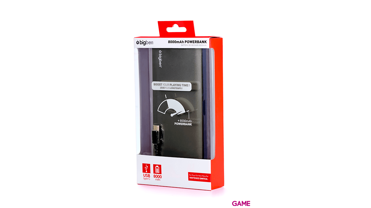 Batería Externa para Nintendo Switch 8000 mHA Bigben