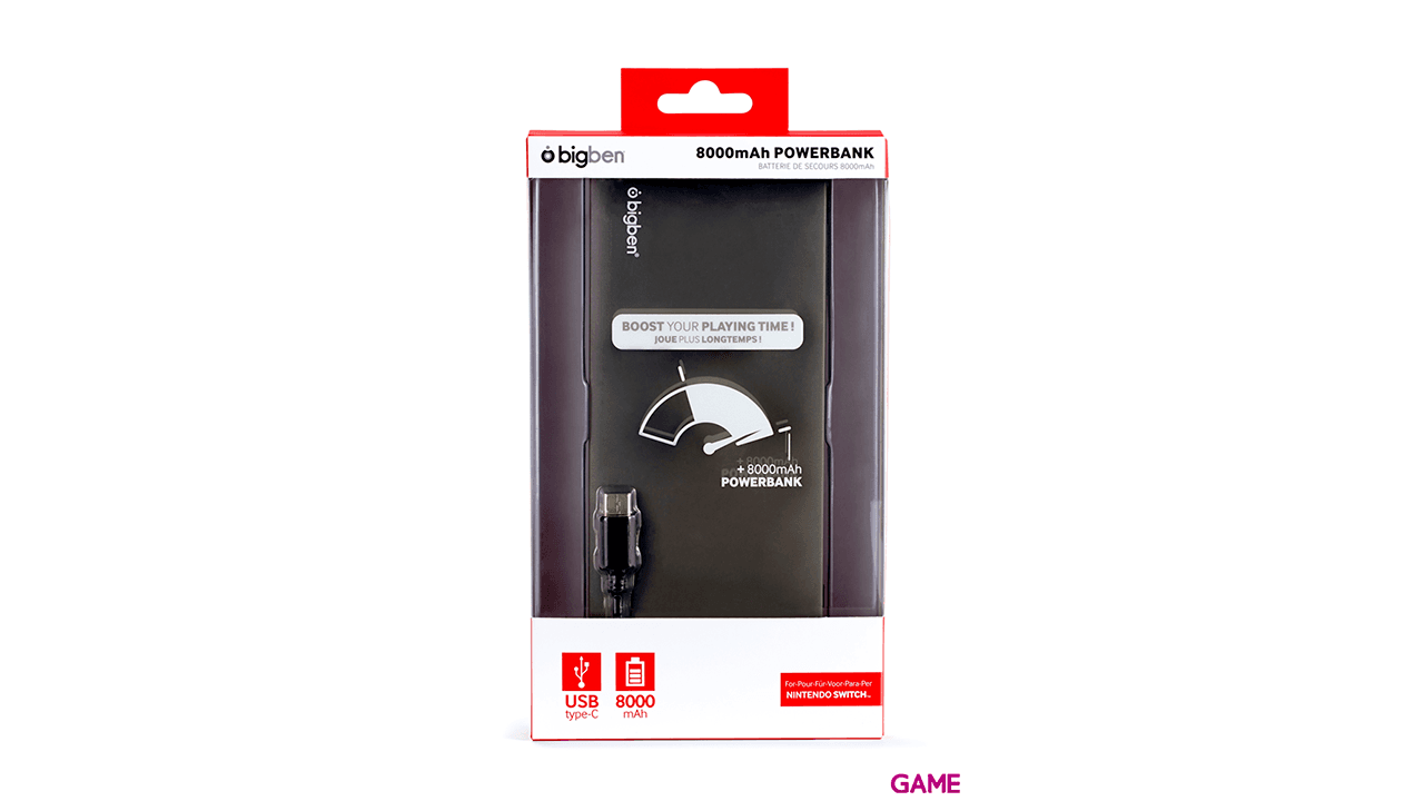 Batería Externa para Nintendo Switch 8000 mHA Bigben