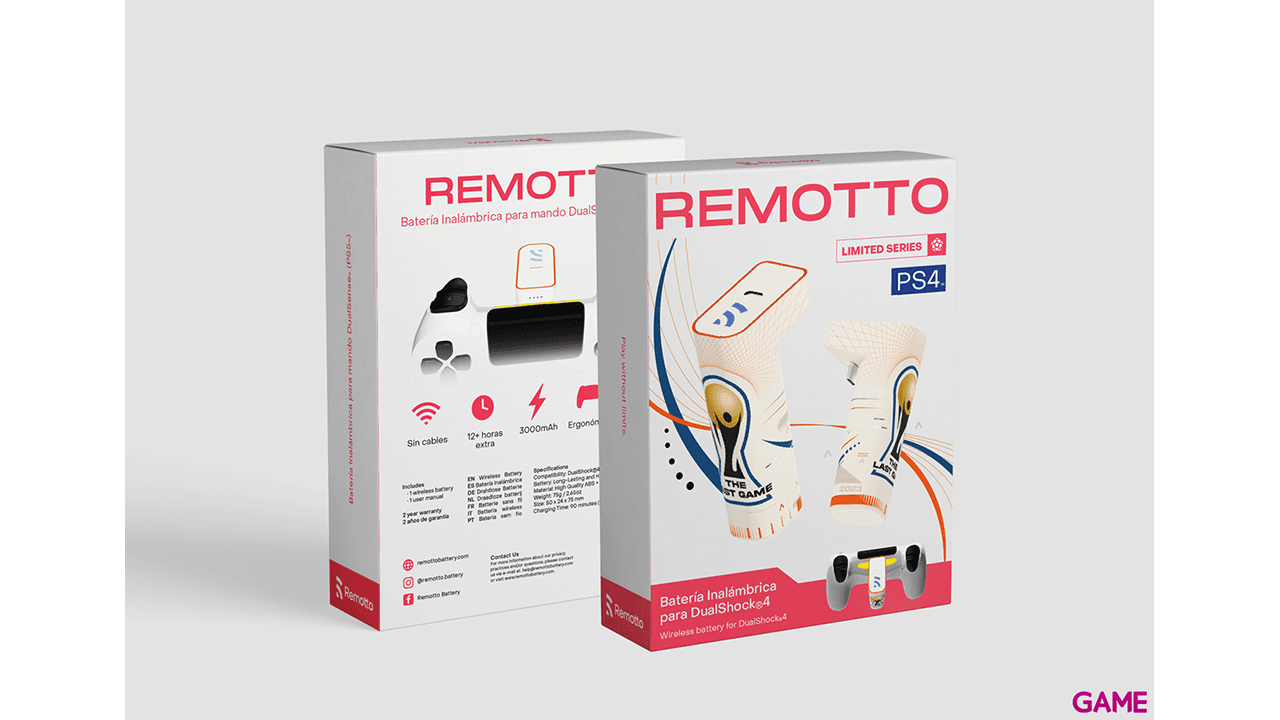 Batería Remotto para mando PS4 World Cup Edition