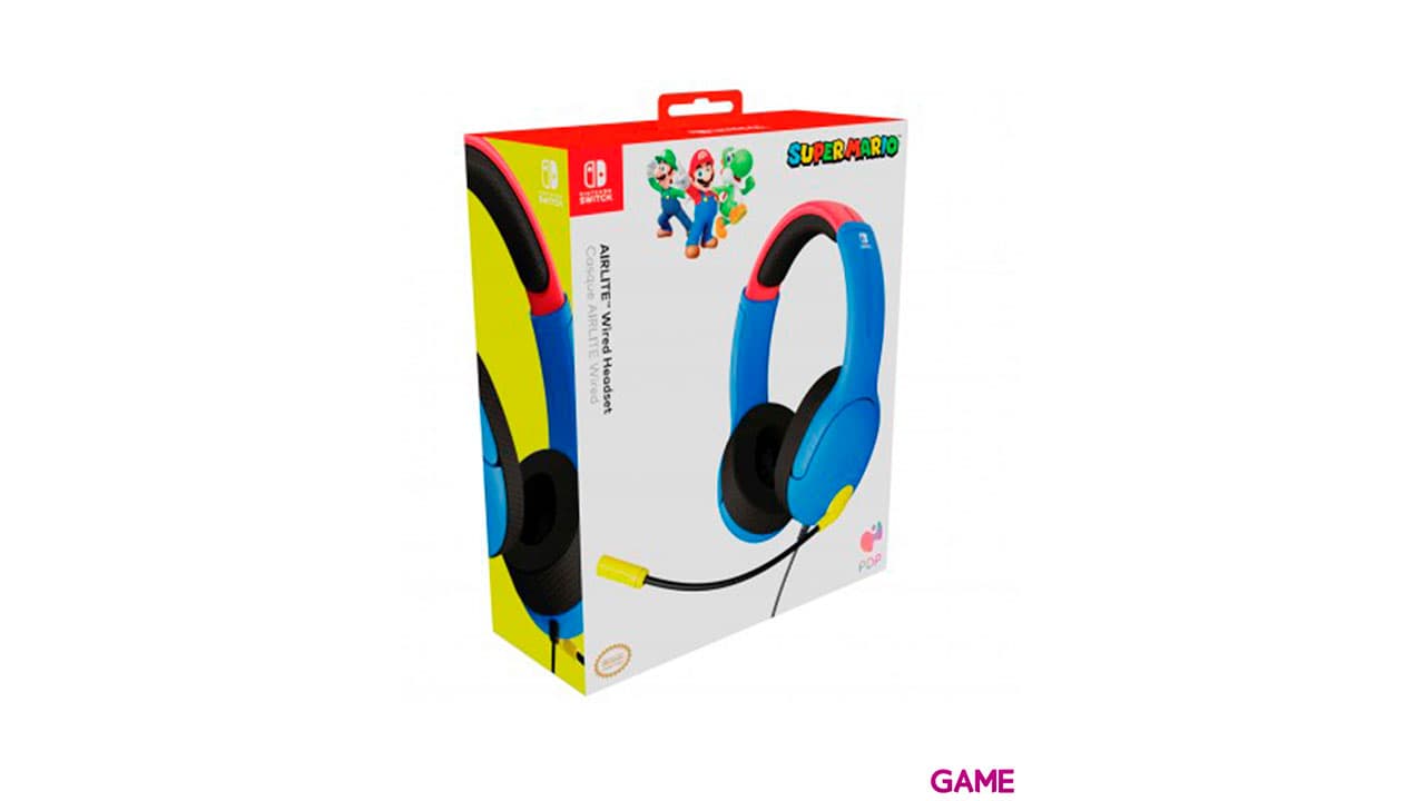 Auriculares PDP Airlite SuperMario - Licencia oficial-