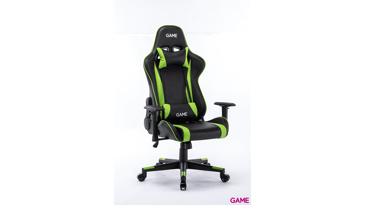 GAME Racing Pro GT320 Negro-Verde - Silla Gaming