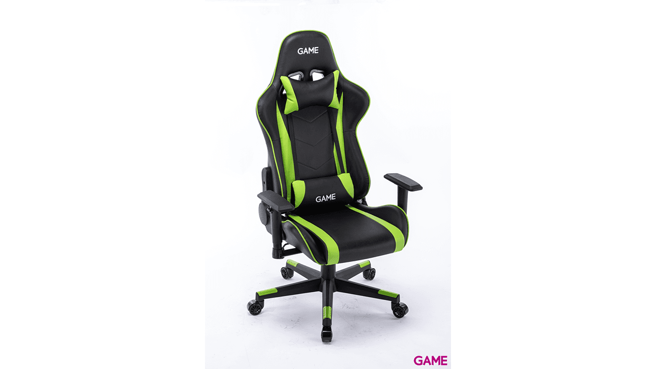GAME Racing Pro GT320 Negro-Verde - Silla Gaming