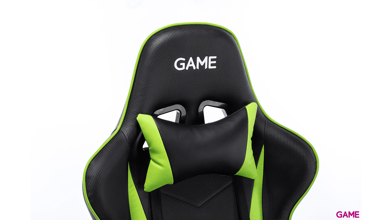 GAME Racing Pro GT320 Negro-Verde - Silla Gaming