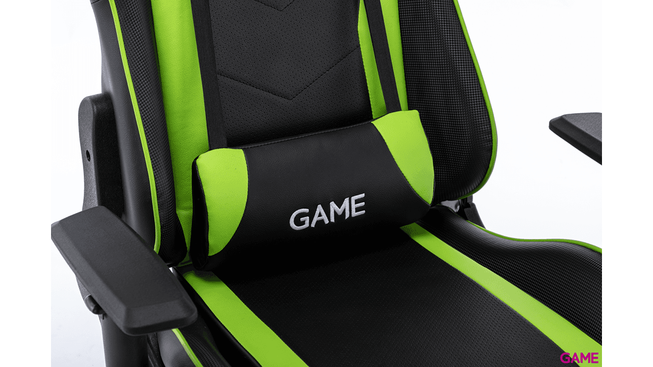 GAME Racing Pro GT320 Negro-Verde - Silla Gaming