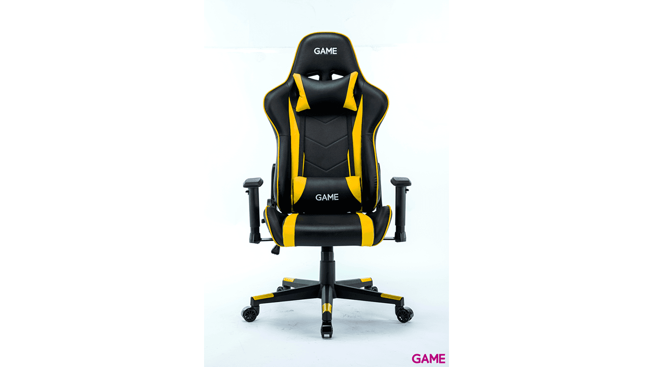 GAME Racing Pro GT320 Negro-Amarillo - Silla Gaming