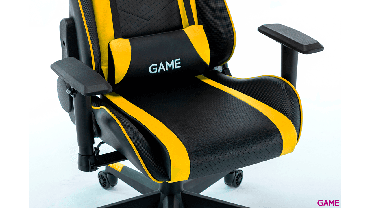 GAME Racing Pro GT320 Negro-Amarillo - Silla Gaming