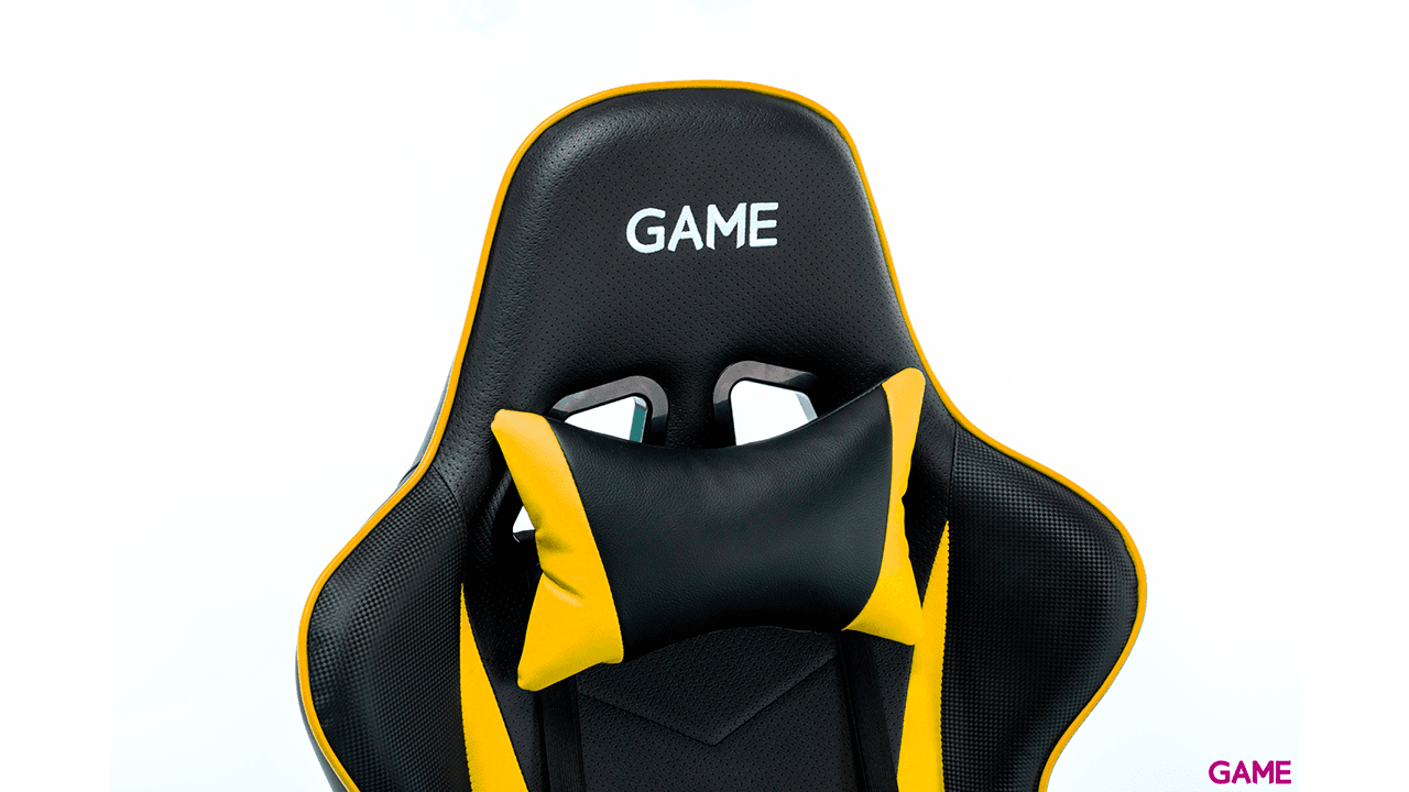 GAME Racing Pro GT320 Negro-Amarillo - Silla Gaming