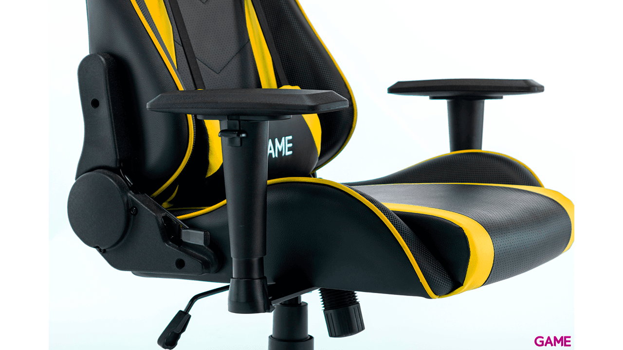 GAME Racing Pro GT320 Negro-Amarillo - Silla Gaming