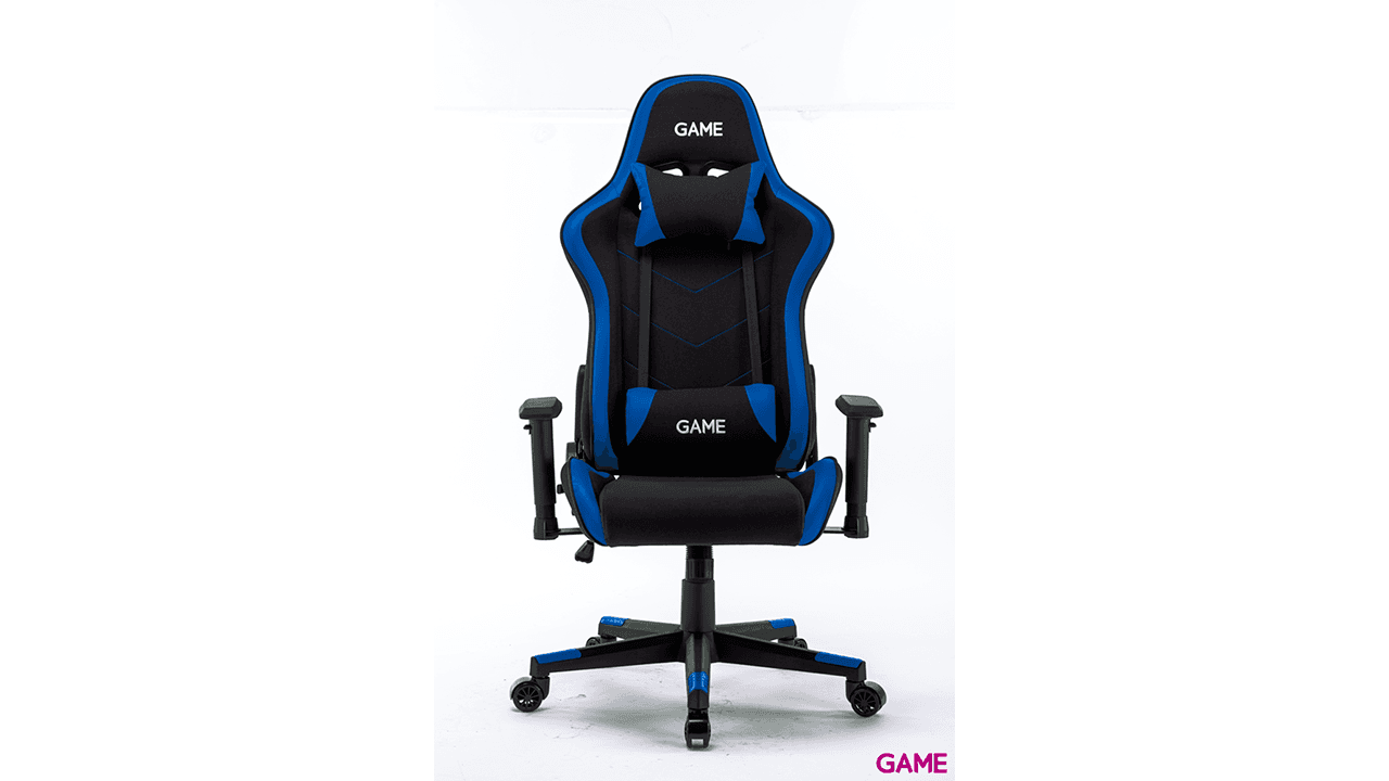 GAME Racing Pro GT325 Tela Negro-Azul - Silla Gaming