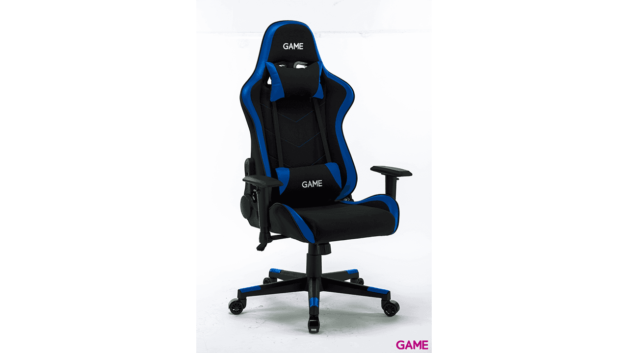 GAME Racing Pro GT325 Tela Negro-Azul - Silla Gaming