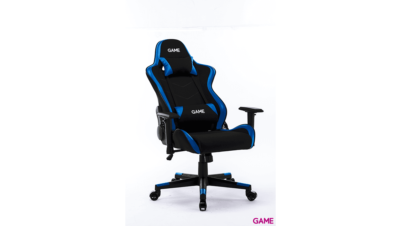 GAME Racing Pro GT325 Tela Negro-Azul - Silla Gaming