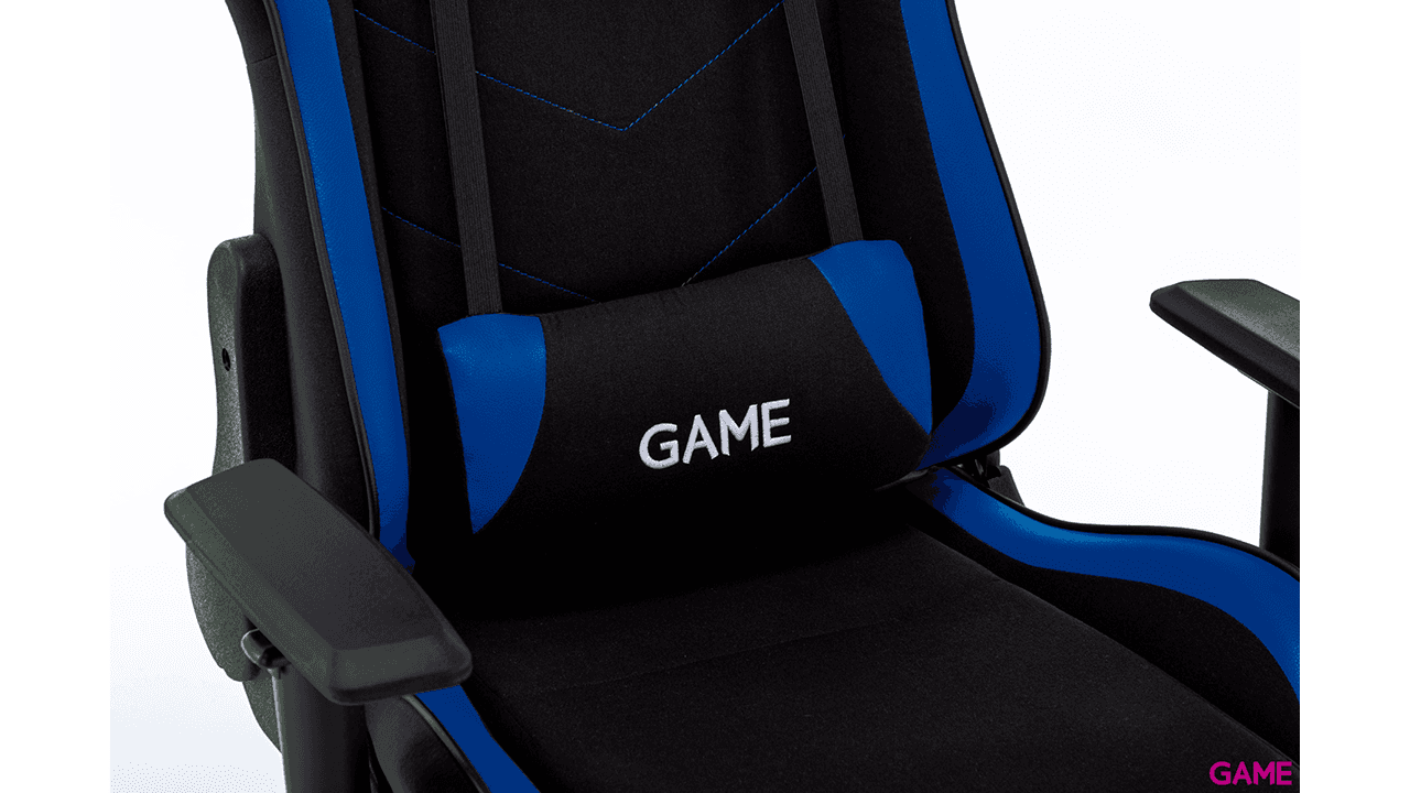 GAME Racing Pro GT325 Tela Negro-Azul - Silla Gaming
