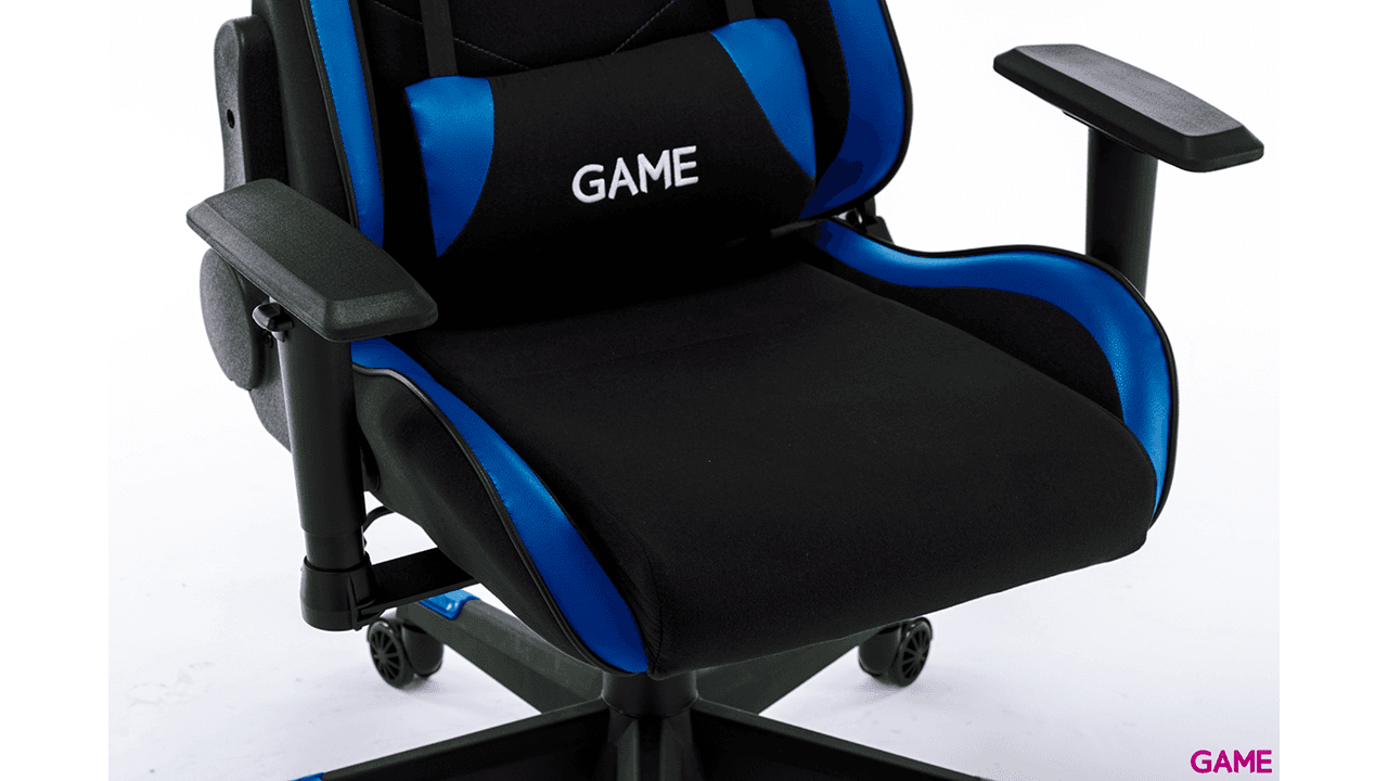 GAME Racing Pro GT325 Tela Negro-Azul - Silla Gaming