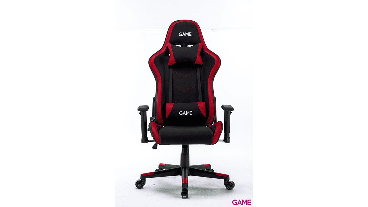 GAME Racing Pro GT325 Tela Negro-Rojo - Silla Gaming