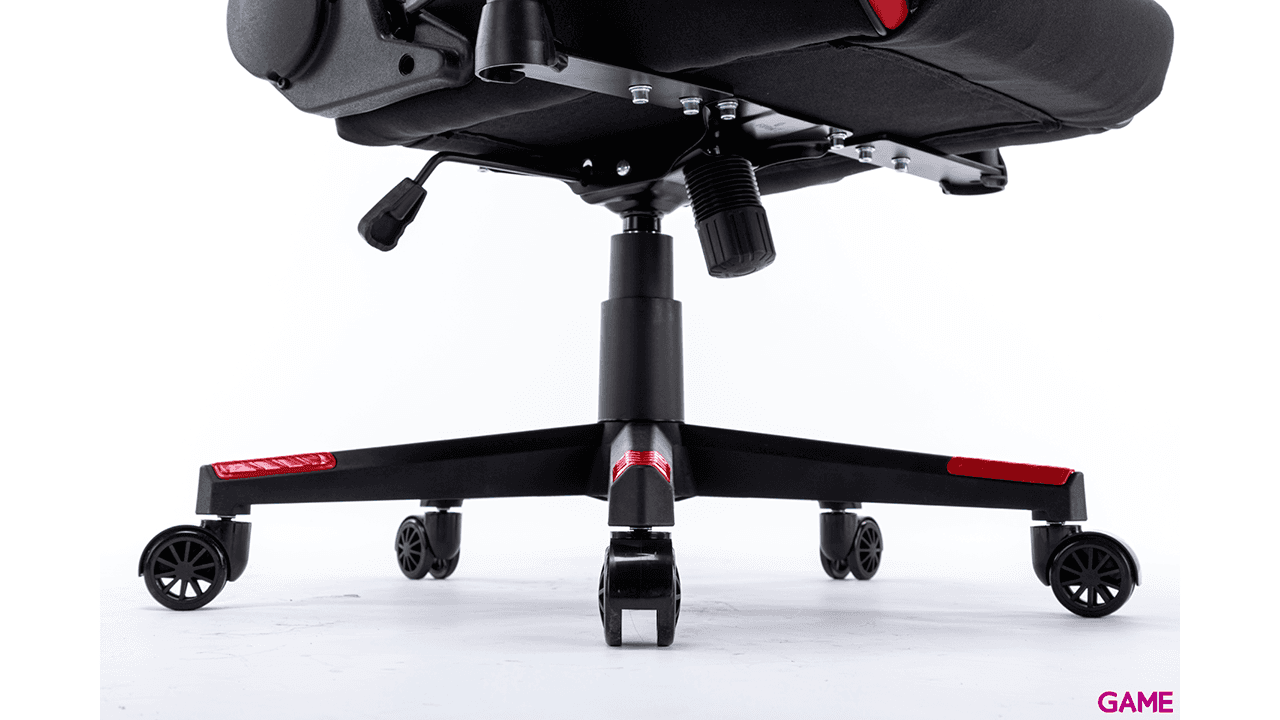 GAME Racing Pro GT325 Tela Negro-Rojo - Silla Gaming