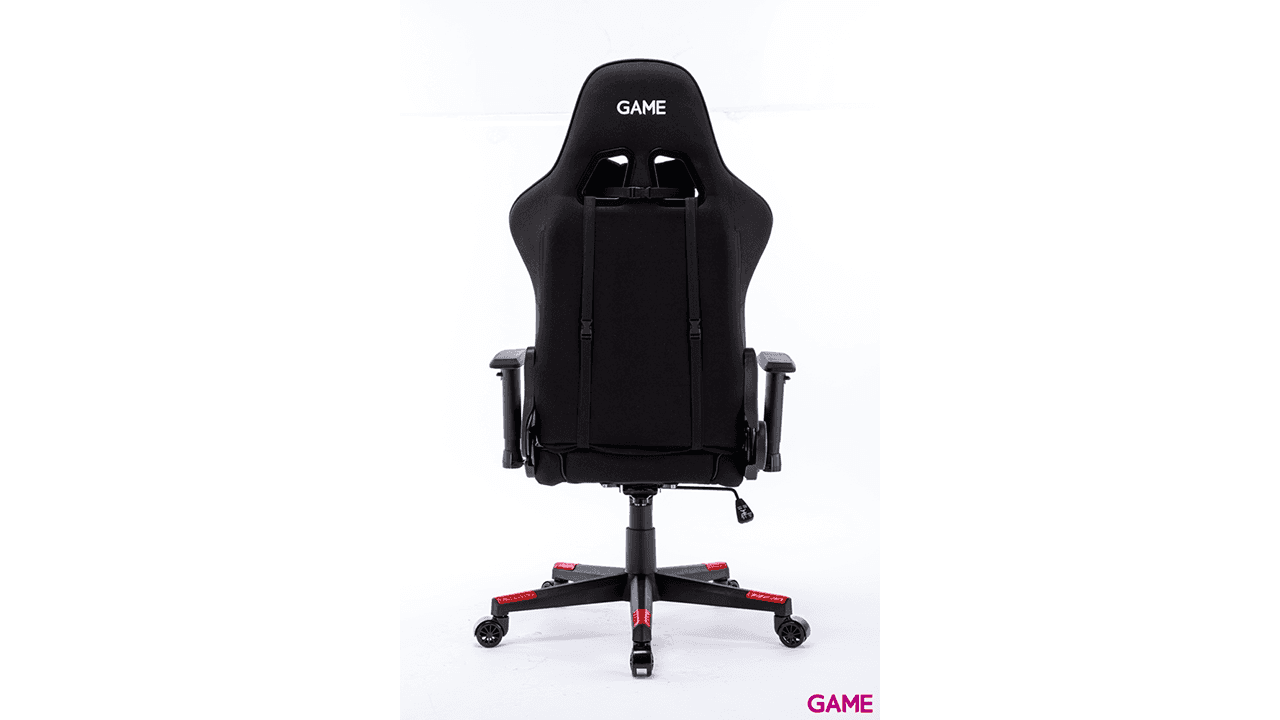 GAME Racing Pro GT325 Tela Negro-Rojo - Silla Gaming