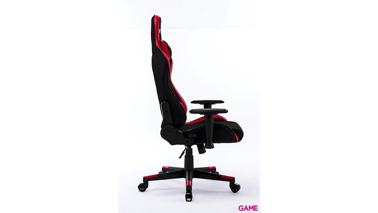GAME Racing Pro GT325 Tela Negro-Rojo - Silla Gaming