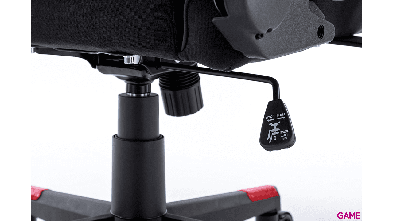 GAME Racing Pro GT325 Tela Negro-Rojo - Silla Gaming