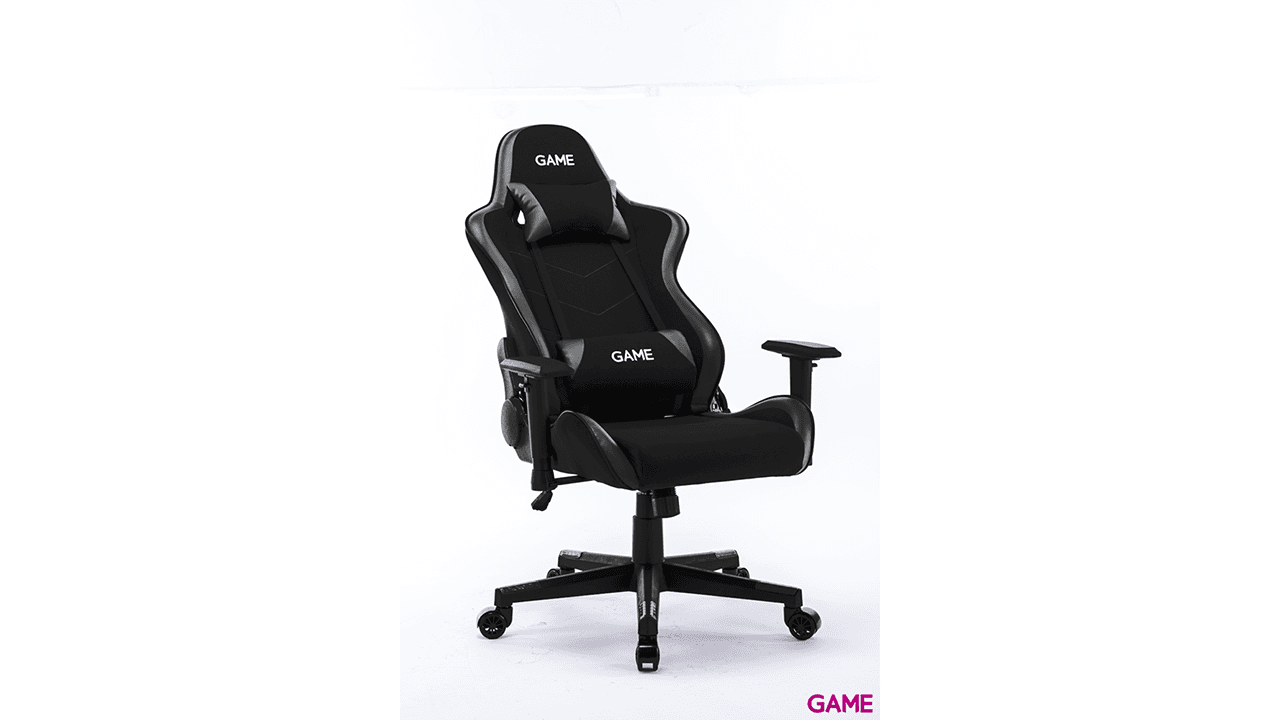 GAME Racing Pro GT325 Tela Negro - Silla Gaming