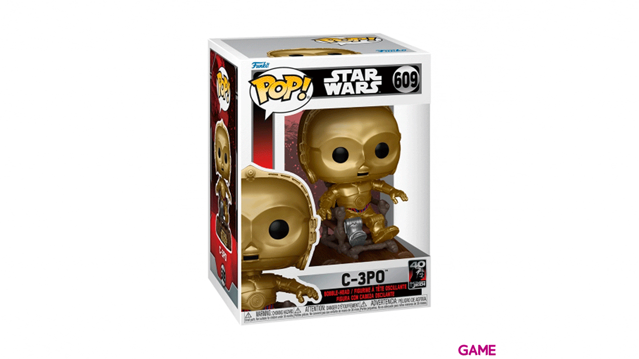 Figura Pop Star Wars Retorno del Jedi 40th: C3PO en Silla