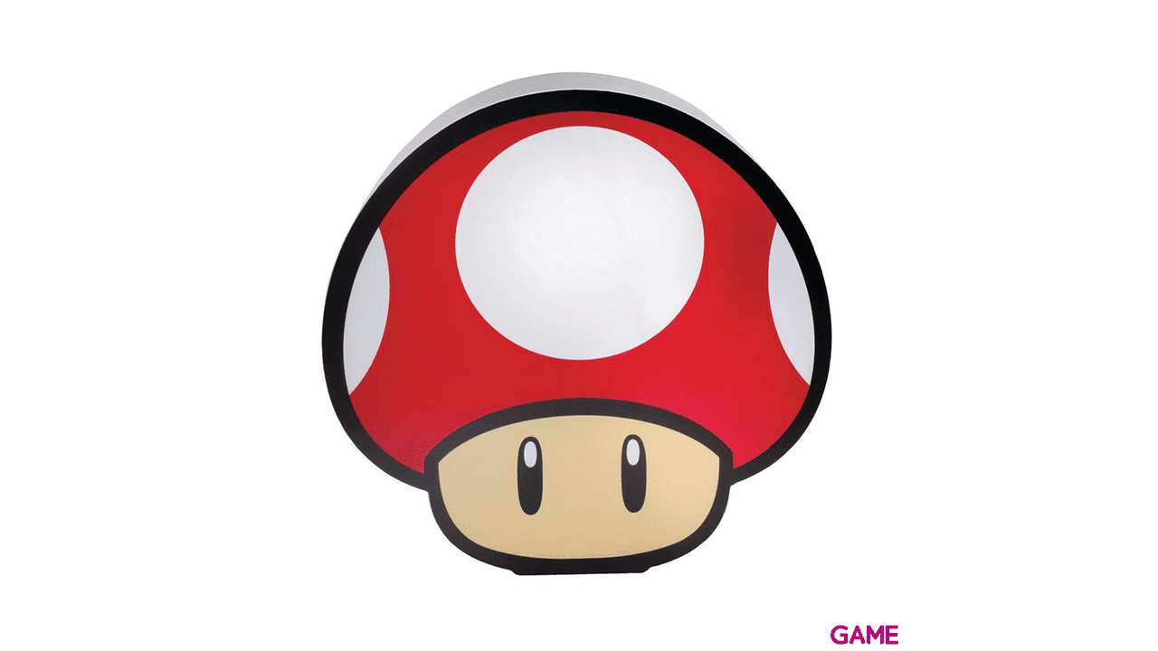 Lámpara Super Mario: Champiñón Rojo