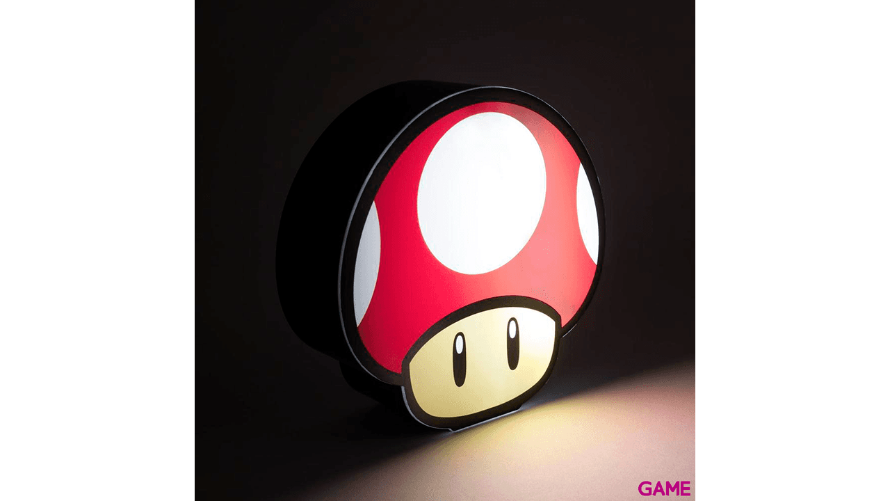 Lámpara Super Mario: Champiñón Rojo