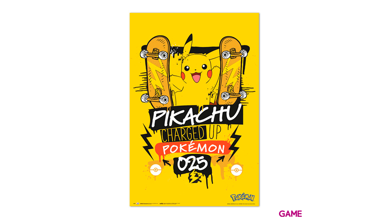 Póster Pokémon: Pikachu Charged Up 025