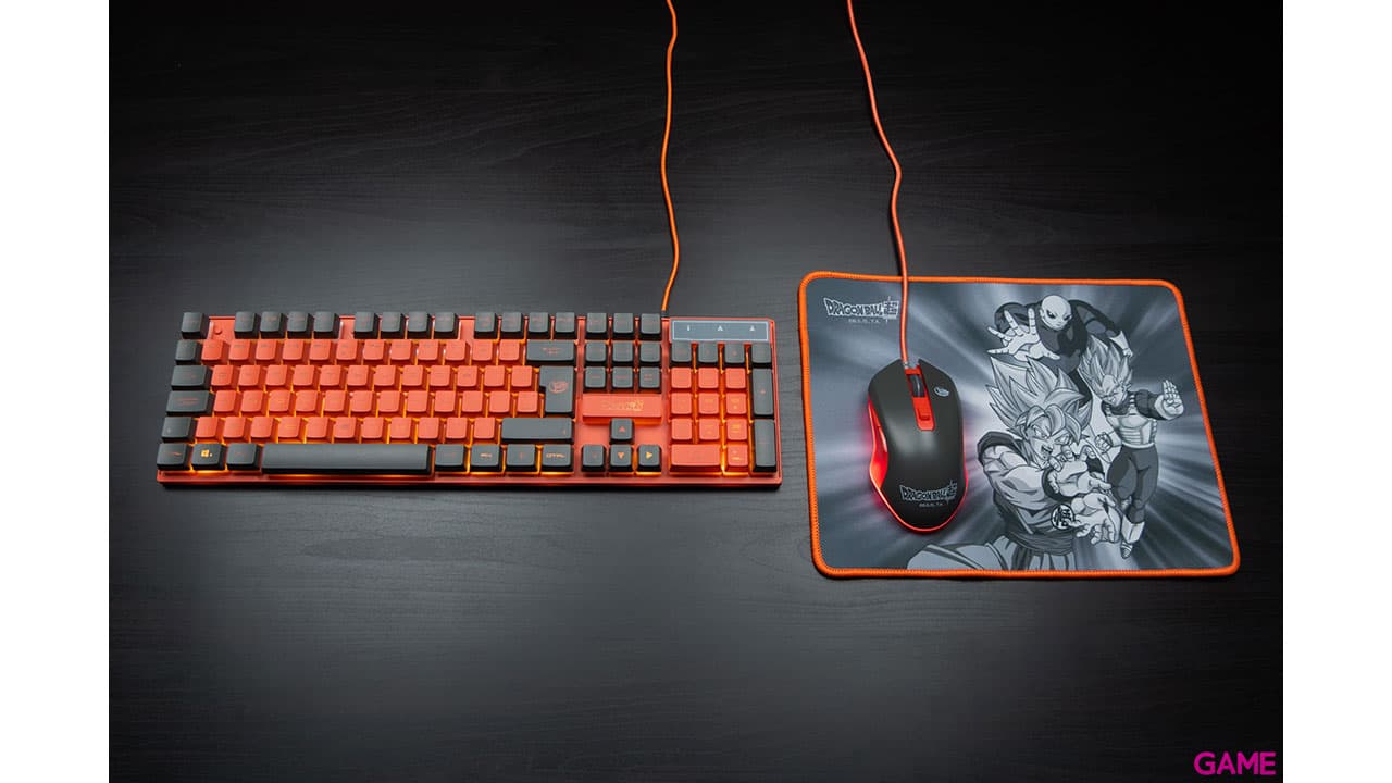 Pack Perféricos Dragon Ball Super (Keyboard + Mouse + Mousepad)
