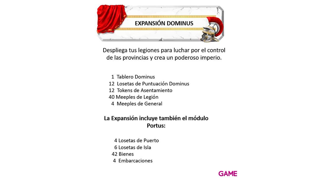 Juego de Mesa Magna Roma: Dominus Expansion