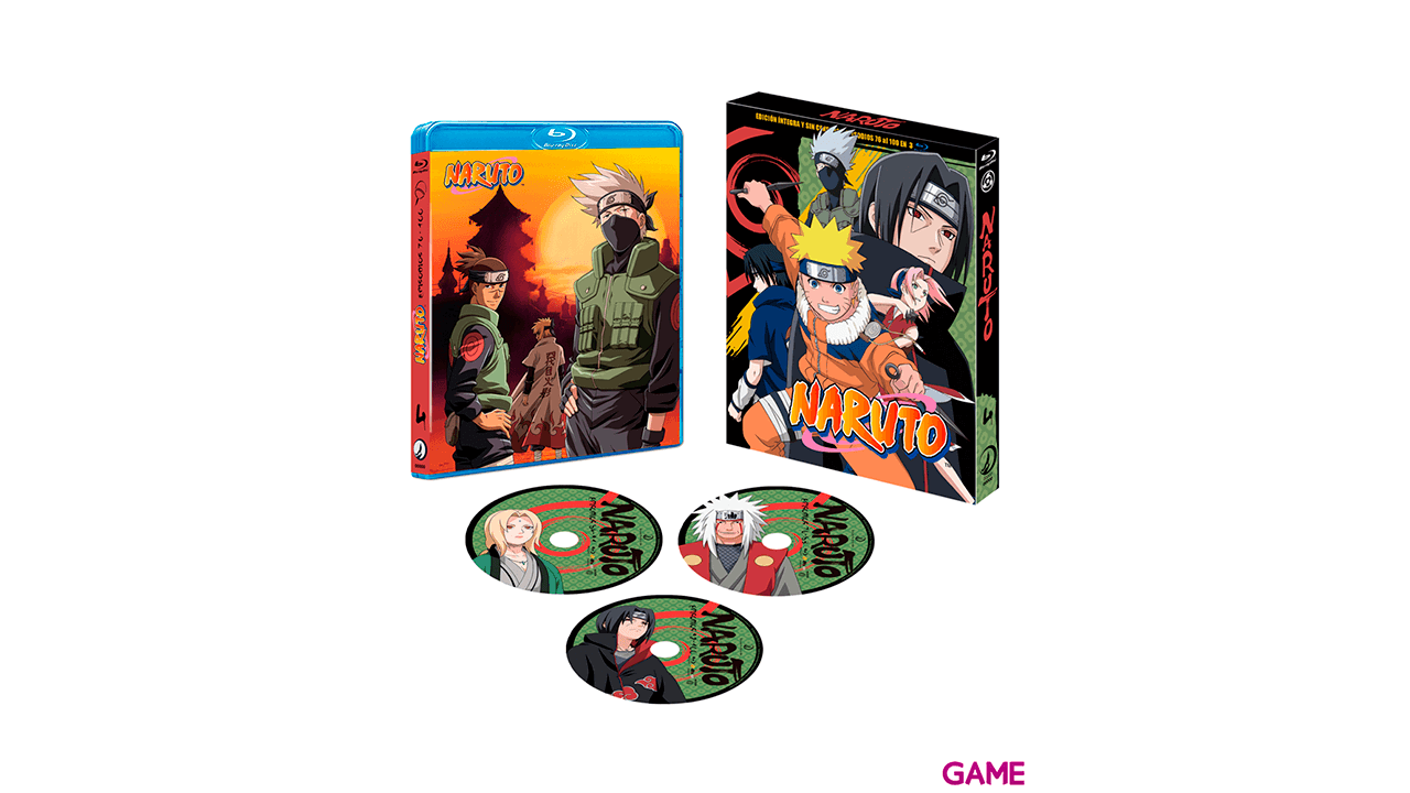Naruto Bluray BOX 4 - Episodios 76 a 100