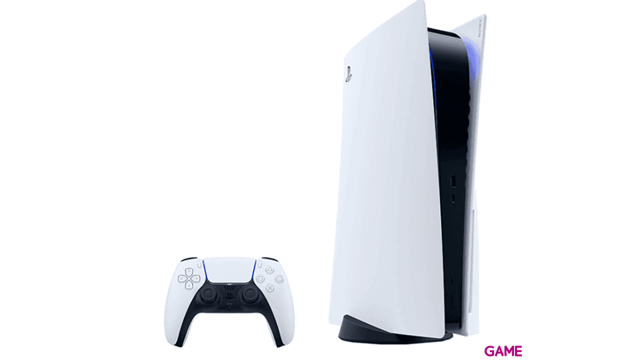 PlayStation 5 Stand + Mando Inalámbrico DualSense Blanco