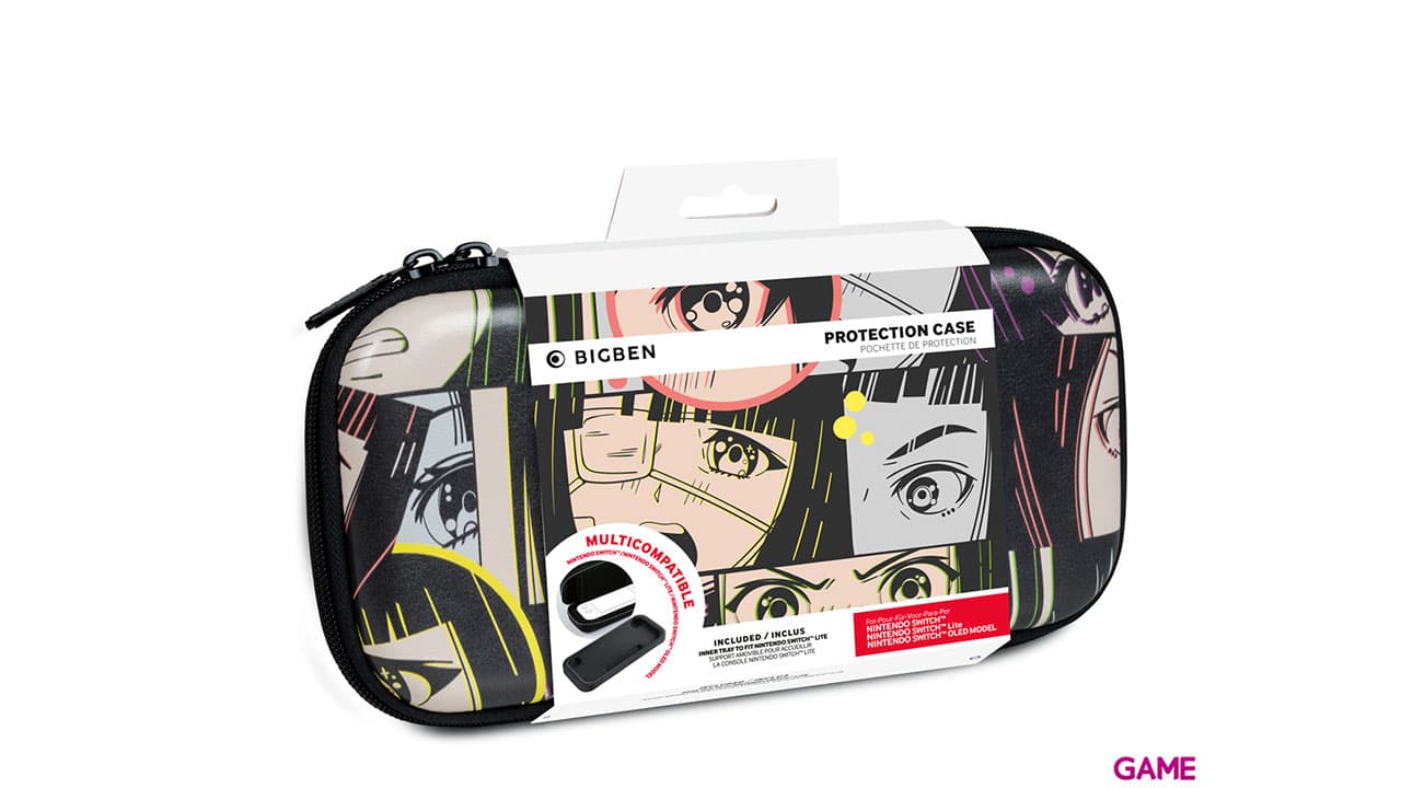 Funda Rigida Bigben para Nintendo Switch Diseño Manga