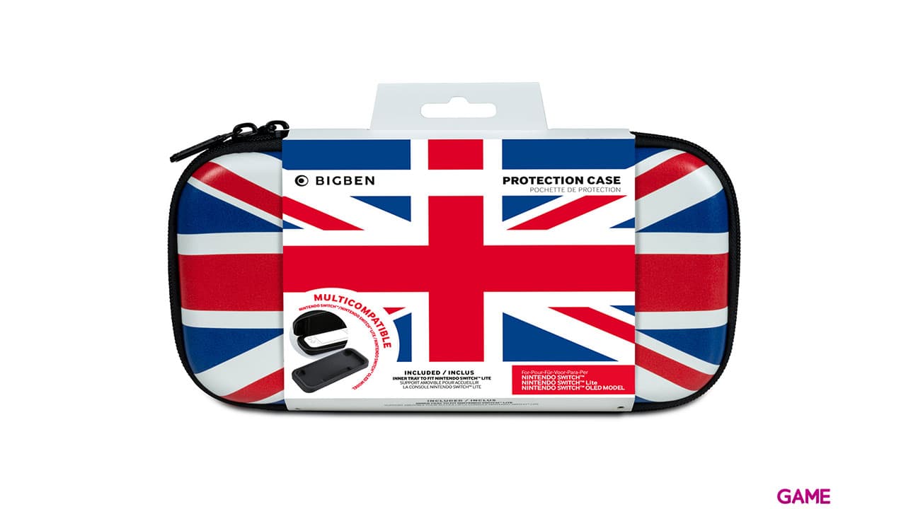 Funda Rigida Bigben para Nintendo Switch Diseño UK