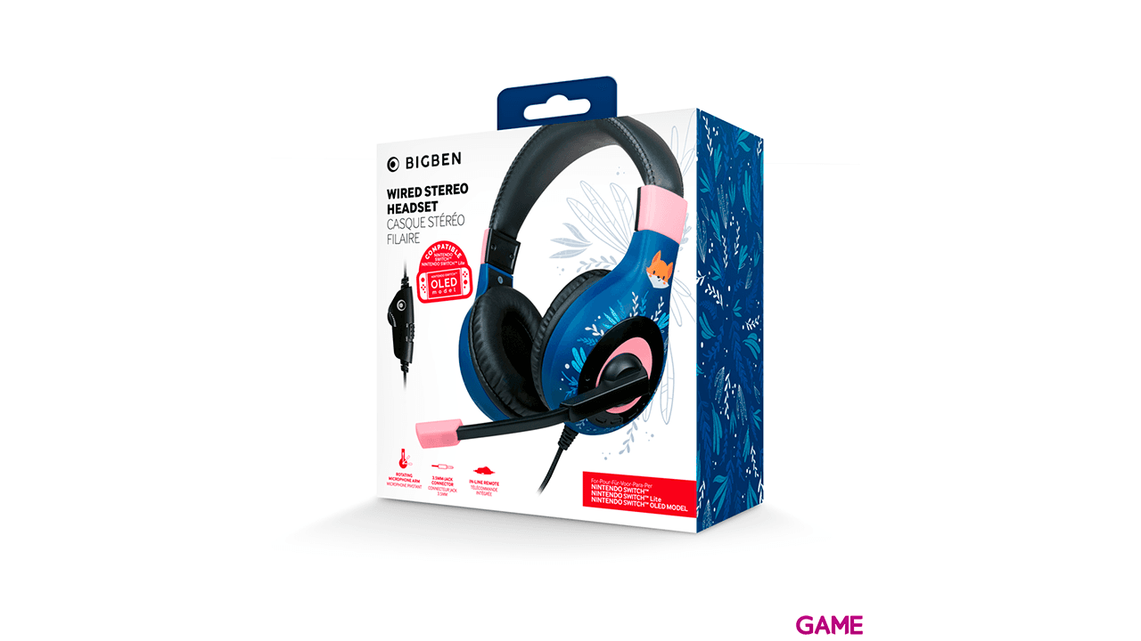 Auricular Estereo Bigben Multicolor Switch