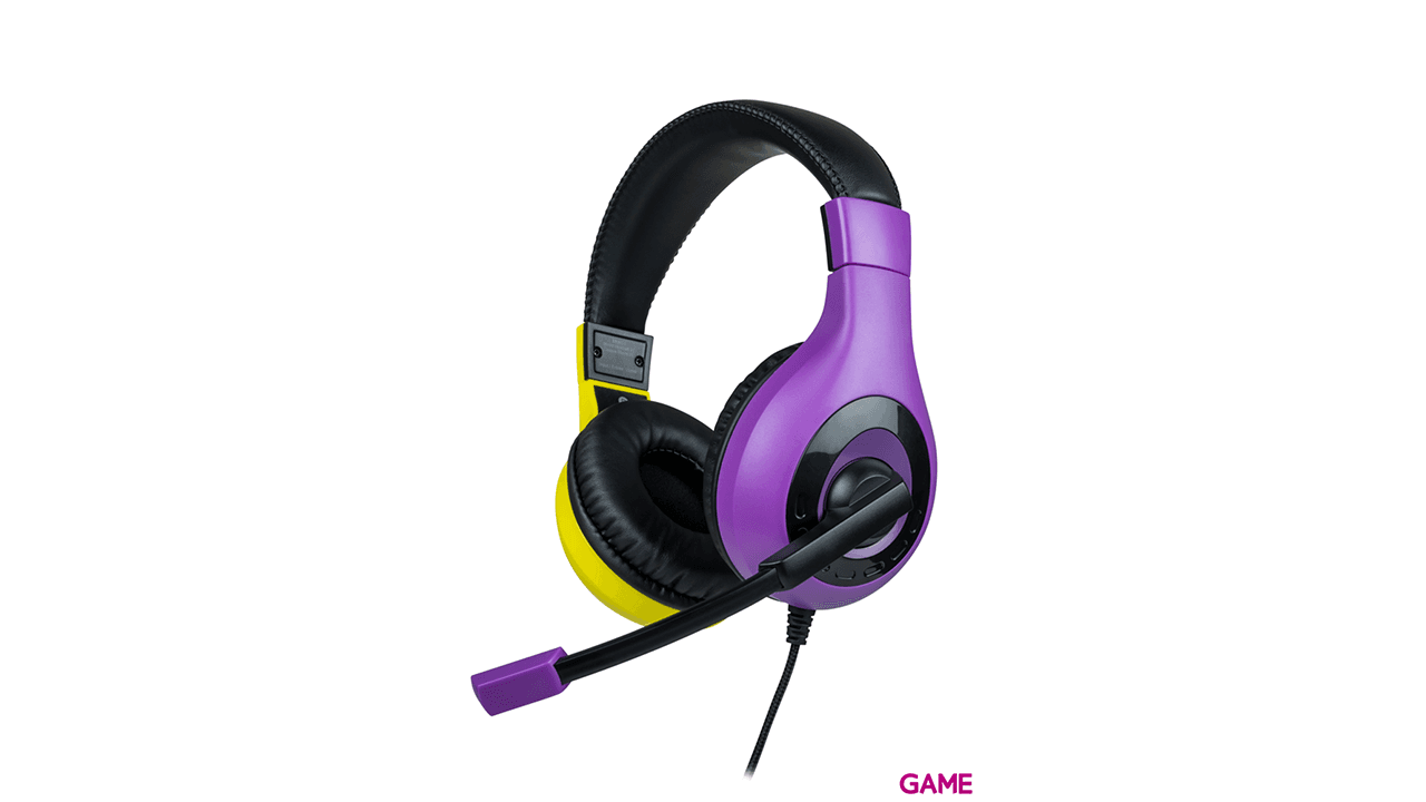 Auricular estereo Bigben Rosa y Amarillo Switch